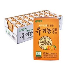 유기요기 제주감귤주스 135ml X 24팩 jps+948fY, 1개, 1ml