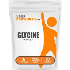 BulkSupplements.com 글리신 아미노산 영양 ATP 셔플리먼트 파우더 250g, BulkSUP 업plements.com 글리신 아미노산, 1개