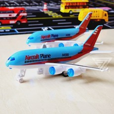 仿真慣性客機飛機玩具 兒童航空客機模型玩具, 藍色, 1個