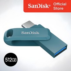 샌디스크 USB 메모리 DDC3 블루 C타입 OTG 3.2 대용량, 512GB, 1개 512GB, 1개