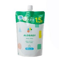 ALOBABY 寶寶晚安洗髮沐浴乳補充包，溫和潔淨，植物萃取，新生兒適用，600ml 雙入組, 600ml, 2包
