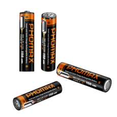PHOMAX 1.5V AA 4200mWh 리튬 배터리 충전지 건전지, 1개, 2개입