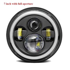 랭글러 헤드라이트 풀 서클 조리개 할리 오토바이 개조 라이트, 1개, 1. 01