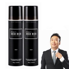 박명수흑채 헤어리치 스프레이흑채 120g 흑채스프레이 흑체~, 흑색2개, 1개