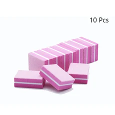 전문 미니 네일 아트 버퍼 100/180 사포 매니큐어 케어 파일 샌딩 연마 손톱 그라인딩 장비 도구 50 개