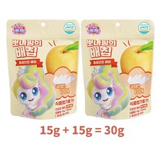 캐치티니핑 동결건조 뽀니핑의 배칩 천연과일칩 아기과자, 30g, 2세트