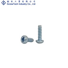 銳禾 工廠直營 #6-20x1/2/ 盤頭/丸頭 十字槽 鐵板牙 鍍鋅螺絲，適用於DIY組裝，防鏽耐用, 1個