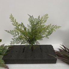 高仿真綠植蕨草綠色蕨類植物腎蕨熱帶雨林軟膠櫥窗景觀造景裝飾, 38cm軟膠文竹蕨, 1個
