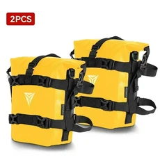 YAMAHA MT09 FJ09 Tenere 700 / XTZ 범용 오토바이 프레임 크래시 바 방수 가방 수리 도구 배치, 04 2pcs Logo Yellow