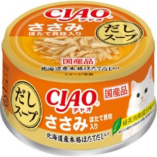 CIAO 鰹魚雞肉絲湯罐, 85g, 1個