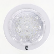 LED 원형 건식 센서등 15W, 전구색 (노란빛), 10개