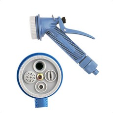 고압분사기 물호스건 다용도 원형 분사기 세차호스 애견샤워 마당청소 베란다청소 정원호스