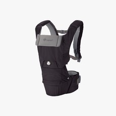 허그파파 다이얼핏 PRO 올인원 힙시트 아기띠 오가닉 침받이 2종 세트 번들, 차콜