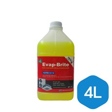 에바브라이트 3.78L 1갤론 에어컨 실내기 실외기 핀 세척제 물과 희석