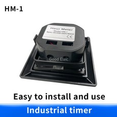 1PCS HM-1 블랙 레지스터 disply AC220-240V 50HZ AC380V60HZ 0-99999.99H 기계식 시간 측정기, 01 AC110V60HZ