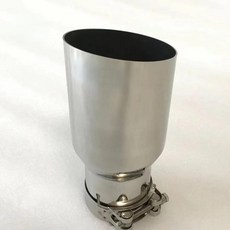 크롬 블랙 장착 스테인레스 자동차 차량 배기 머플러 목구멍 스틸 수정을, 1개