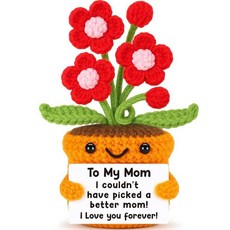 해외 Agantree art 친구를 위한 새로운 초보자 선물 꽃 크로셰 생일 부활절 장식 졸업 청년 여성 딸 동료 상사 선생님을 - 여성을 영감을 주는 은퇴 미국매장정품+ 17, .0009.To My Mom.