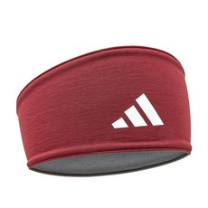아디다스 더블사이드 헤드밴드 스포츠 러닝 운동 테니스 와이드 헤어 밴드 머리띠 런닝 자전거, 쉐도우 레드, 1개