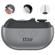 DDJJ 3in1 자동 손톱깎이 충전식 전동 손톱깎이 손톱 정리 도구 네일 그라인더 led 조명, 1세트, 그레이