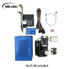 PiKVM v3 BliKVM HAT IP를 통한 KVM 라즈베리 파이 4b PoE HDMI CSI, 01 hat-blue, 01 hat-blue