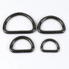 10Pcs Meetee 20-50mm 반지 금속 버클 가방 스트랩 O D 링 후크 웨빙 핸들 직사각형 걸쇠 클립 하드웨어 액세서리 연결, 32mm, 09 F4-6-GunBlack_02 32mm, 1개