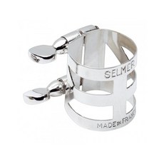 SELMER 法國製 中音 ALTO 金屬吹嘴束圈, 1個, 鍍銀保護蓋