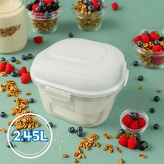 밀크루 유청분리기 꾸덕 그릭 요거트 메이커 짤순이 겸용, 1개, 화이트