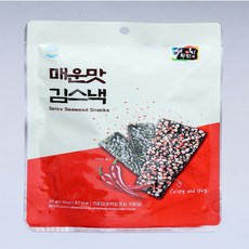 매운맛 김스낵, 1개, 20g