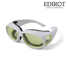 에딜롯 EDIROT GOGLASSES (WHITE YELLOW) 방풍 보호 오토바이 스키 스쿠터 클래식 고글 안경, WHITE YELLOW