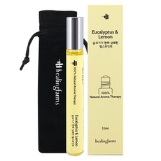 힐링팜스 유칼립투스 & 레몬 아로마오일 롤온, 1개, 12ml
