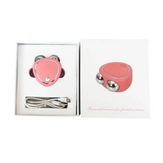 전동페이스롤러 리프팅마사지 뷰티기기 새로운 전기 얼굴 마사지 기계 리프트 롤러 미세 전류 음파 진동 리프팅 피부 휴대용 미용 장치를 조이십시오, 1)Pink Paper Box