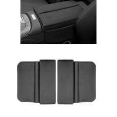 Erivis 메르세데스 벤츠 E-클래스 e350 e450 2024-2025 내부 액세서리용 가죽 센터 콘솔 팔걸이 커버 자동차 시트 오거나이저용 측면 보관 포켓이 있는 업그레, 2023-2025 GLC/L-블랙