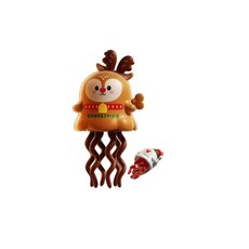 YZMY 聖誕節魔性迷你跳舞幽靈發條玩具, 發條舞蹈麋鹿 英文彩盒, 1個