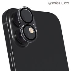 16/16 플러스(iPhone16/16 Plus) 루카 다이아 블랙링 강화유리 카메라 렌즈보호필름 LF-02, 단품