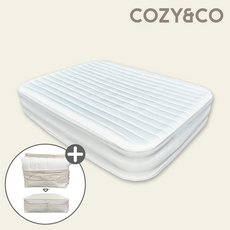 코지앤코 에어매트 커버 더블 200x150X40cm 호환 에어배드 침대 커버, 에어베드 커버 그레이(200x150x40)