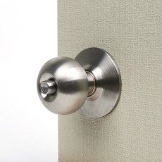 (락이록이) 8300G 원통형 방문 욕실문 사무실 손잡이 동전형 (무키), 실버, 1개