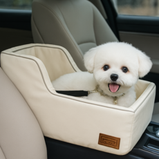 애완견 차량 카시트 강아지 방석 쿠션 콘솔박스 애견 카시트, 1개