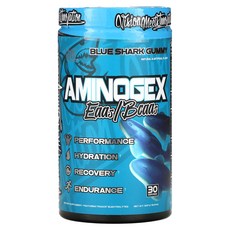 VMI 스포츠 아미노gex EAA BCAA 블루 샤크 구미 537g, 536g, 3개