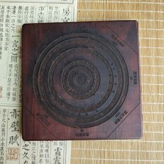 小葉紫檀羅盤 18.5x18.5x2公分, 全新小葉紫檀羅盤尺寸18.5*18.5*2釐米