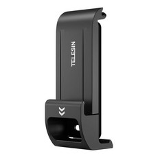 TELESIN 黑色可充電電池側蓋, 1個, gopro9~12防雨雪電池蓋