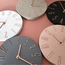 심플 모던 인테리어 무소음시계 경량시계 벽시계 6color 20*20, 인디고블루