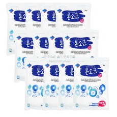 한주소금 정제소금 식품용 식기세척기용, 한주소금 본소금 1kg x 12개 국산 정제염 식용 식, 1kg, 12개
