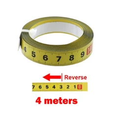 녹방지 자가 접착식 측정 테이프 강철 소재 미터법 금속 13MM 폭 마이터 트랙, 15 4meters Reverse