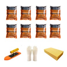 아덱스 FG4 고탄성 방수 줄눈 시멘트 시공세트, 8개, 흑색