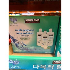 커클랜드 시그니춰 다목적 렌즈 관리 용액 473ml 식염수 생리 멸균 세척액, 6개