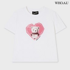 [백화점 홈쇼핑 정품] 후아유 여성 Steve in Love T-Shirt (티셔츠) WHRPG2481F