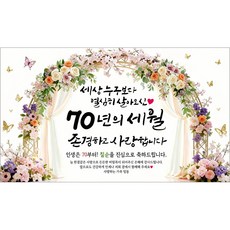 해피파티 칠순현수막 70년의세월 6종, 70년의세월-9