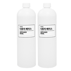 프리미엄 디퓨저 베이스 1L 발효주정 식물성 에탄올 두개입, 2개, 무향