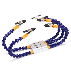 桃園出貨 焊夾具多功能焊接電烙鐵航模固定支架萬嚮管維修電路輔助夾具 維修夾具 焊接夾具 多功能萬向焊接 鋁合金夾具, 1個