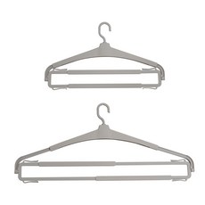 문스앤 확장형 건조 배스타올도 구겨짐 없이건조 옷걸이, 그레이, 1개